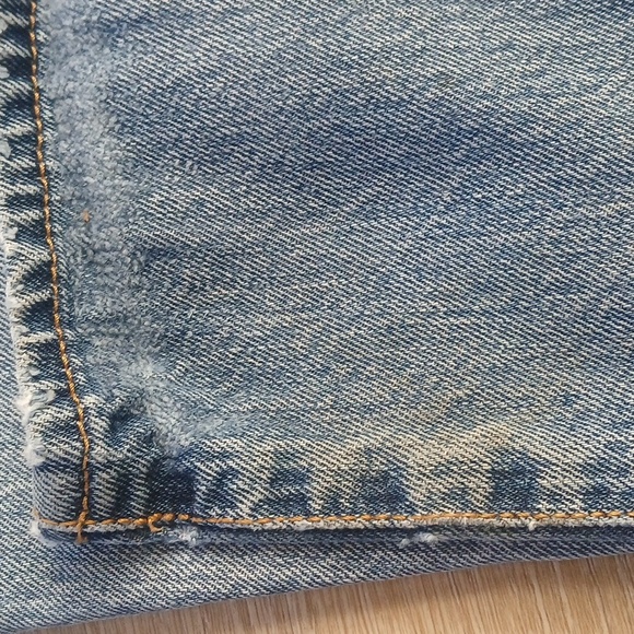 Levi's x Street Wear 501 Jeans Distressed Button Fly Medium Wash 36 x 36 - Picture 11 of 11